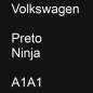 Preview: Volkswagen, Preto Ninja, A1A1.